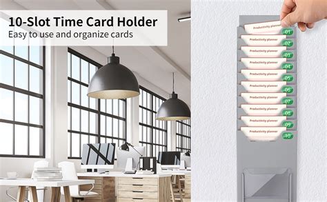 rfid time card holder|time card rack holder.